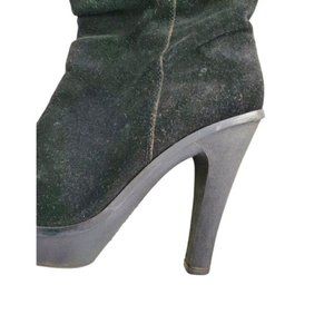 Michael Kors Suede & Leather Slouch Platform Boots - Sz 7
